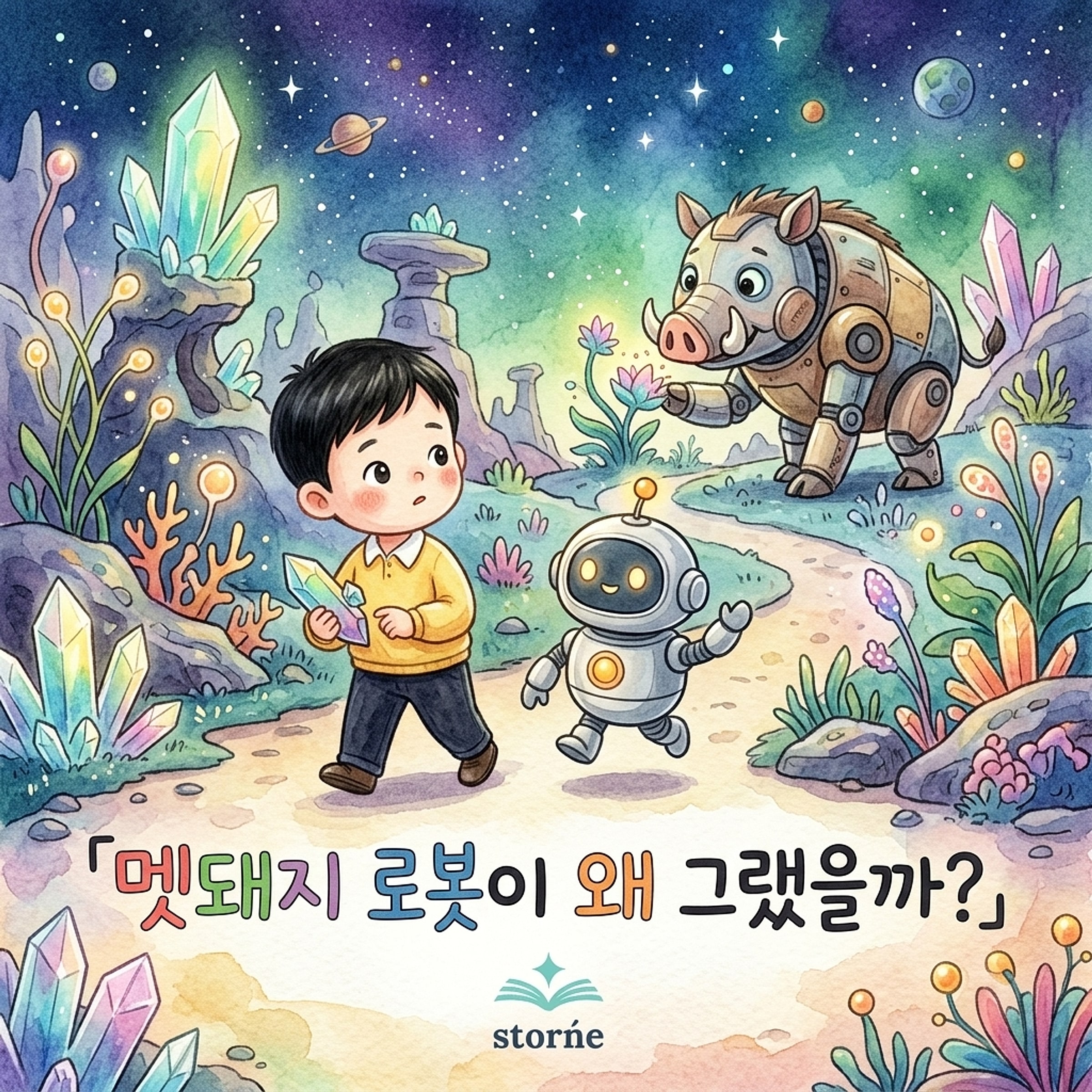 멧돼지 로봇이 왜 그랬을까? 표지